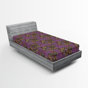 Pale Purple/Sand Brown Floral