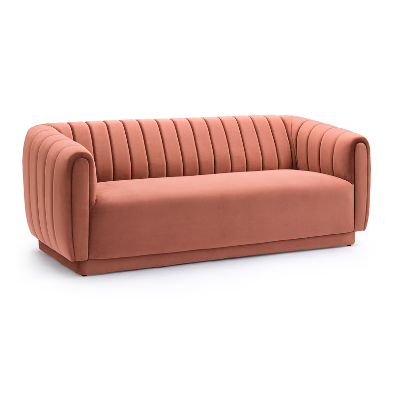 Entrekin 82'' Velvet Sofa, Blush