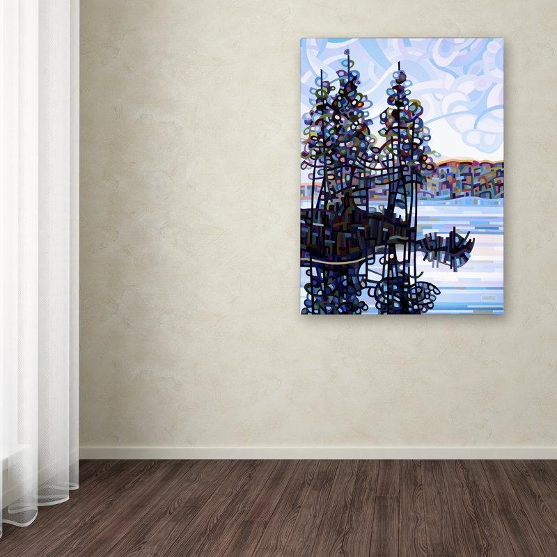 Haliburton Morning par Mandy Budan - reproduction d'art graphique sur toile, H 24 po x l 18 po x P 2 po