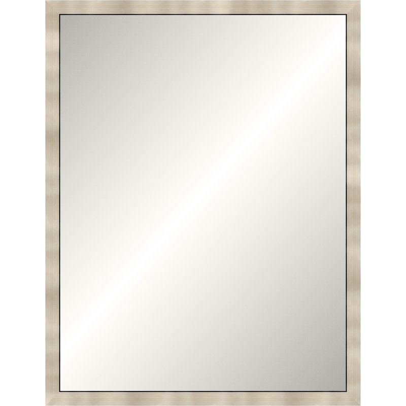 Warm Silver Legacy Mirror, Medium rectangle