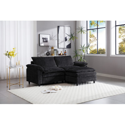 Causeuse avec repose-pieds Clidy