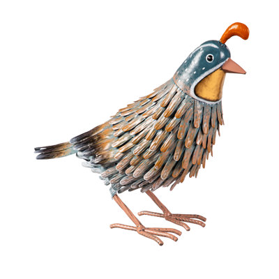 Auxter Metal Quail Garden Statuary