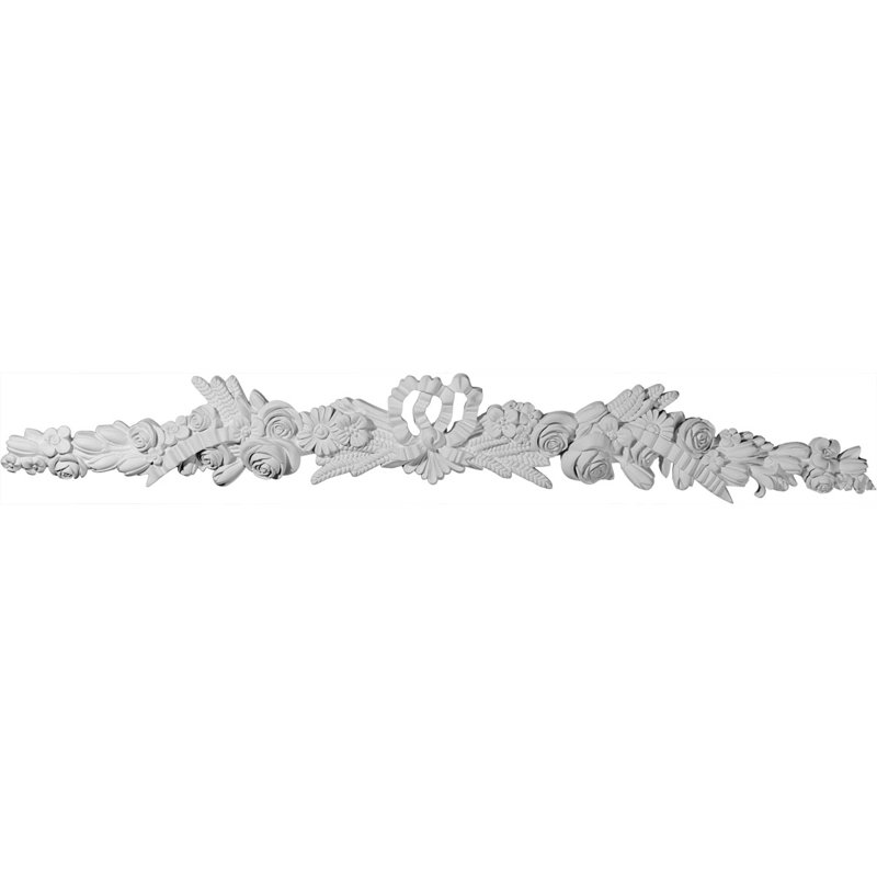 Viceroy 48'' White Primed Polyurethane Crown Onlay with Scrolls