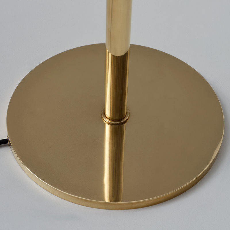 Rousseau LED Torchiere Floor Lamp, Antique Burnished Brass