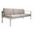 Karen 79" Wide Modern Outdoor Aluminum Patio Sofa with Cushions-54429538