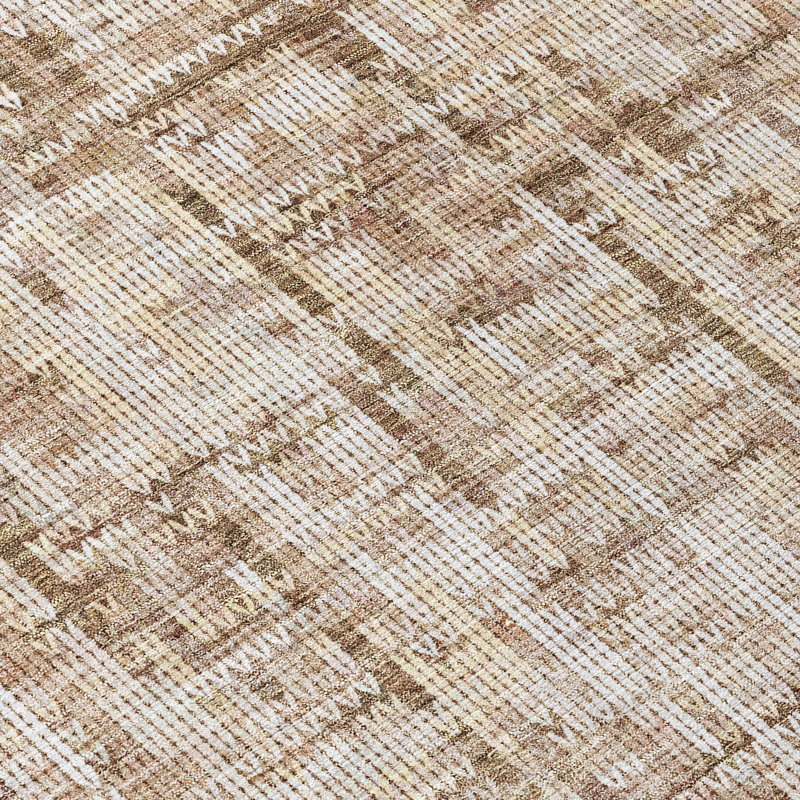 Machine Washable Indoor/Outdoor Colman ACN2130 Striped Rug, Rectangle 5' x 7'6"