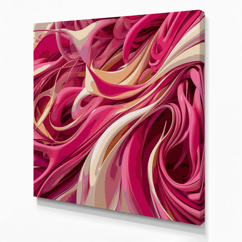 Art mural sur toile Biomorphic Abstraction 43, H 32 po x l 32 po