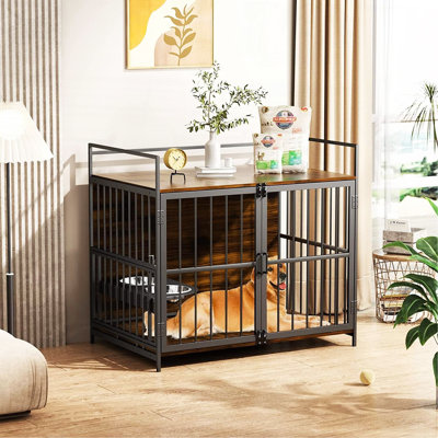 Cage pour chien style cage pour grands chiens d'intérieur très robuste 41 po