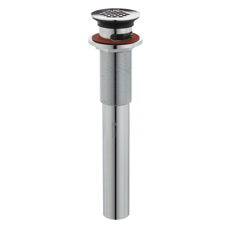 Drain de douche 1,25 "avec trop-plein, Chrome poli