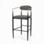 Ensemble de 2 tabourets de bar rembourrés-818657757-818657745
