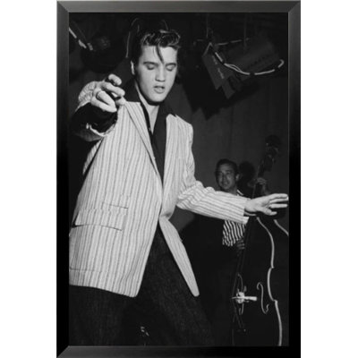 «King of Rock Elvis Presley Poster», reproduction de photo encadrée