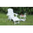 2-Piece Outdoor Lounge Chairs, Adirondack Chair With Built-In Cup Holder-1162299129
