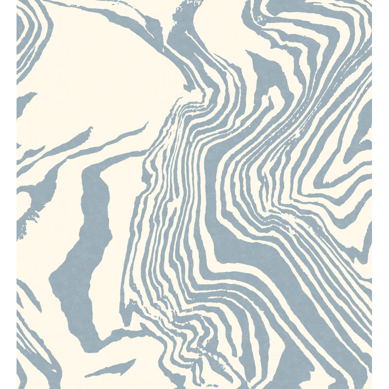 Henry Holland Abstract Non-Woven Wallpaper Double Roll Panel, Atlantic