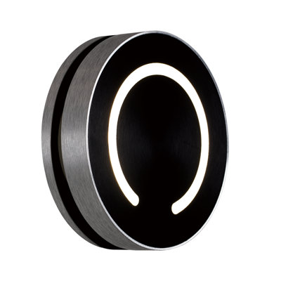 Plafonnier encastré noir 1 lumière kerria