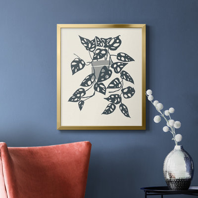Toile encadrée de qualité supérieure «Growing Leaves II» - prête à être accrochée