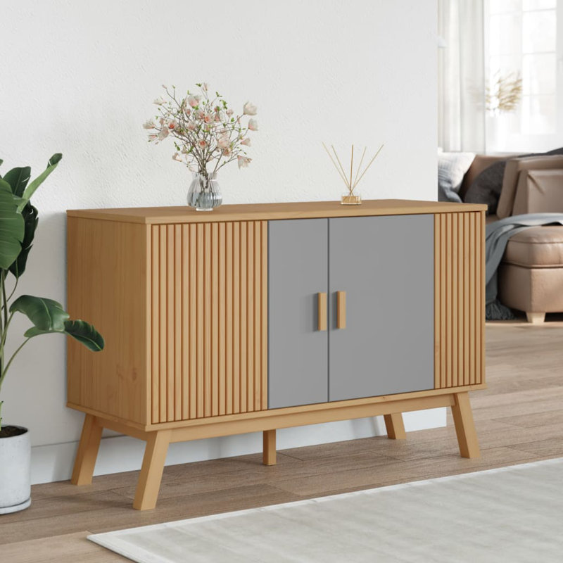 Joanna 114cm Sideboard, Grey/Brown