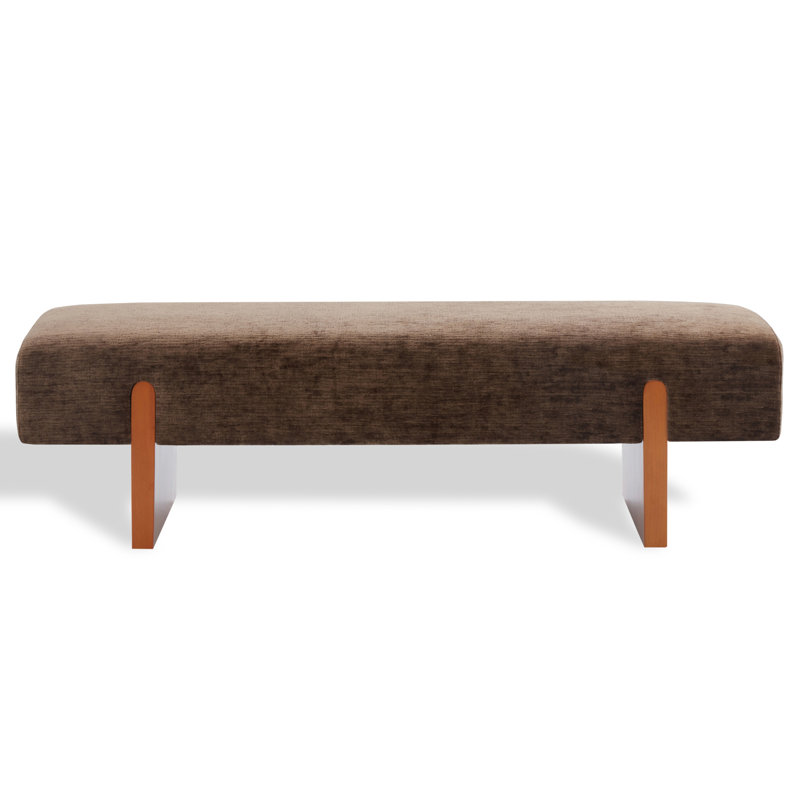Banc rembourré Caselynn, Brun