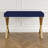     Pangea Home Alexa Modern Writing Desk – with Sleek Metal Steel Legs, Contemporary Executive Computer Table - Office, Bedroom, Entry - Navy Desk with Gold Legs-1362828138-1382324488