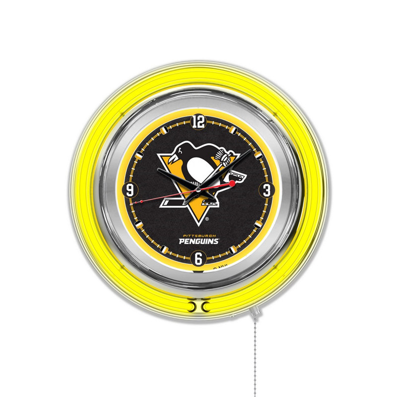 Horloge murale 15" nhl, Pittsburgh Penguins