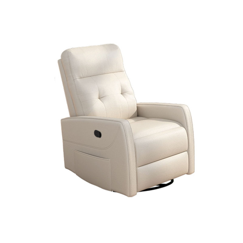 Shimere Faux Leather Recliner, Beige
