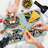 Ambesonne Kabuki Cutting Board Large Size Chinese Opera Multicolor