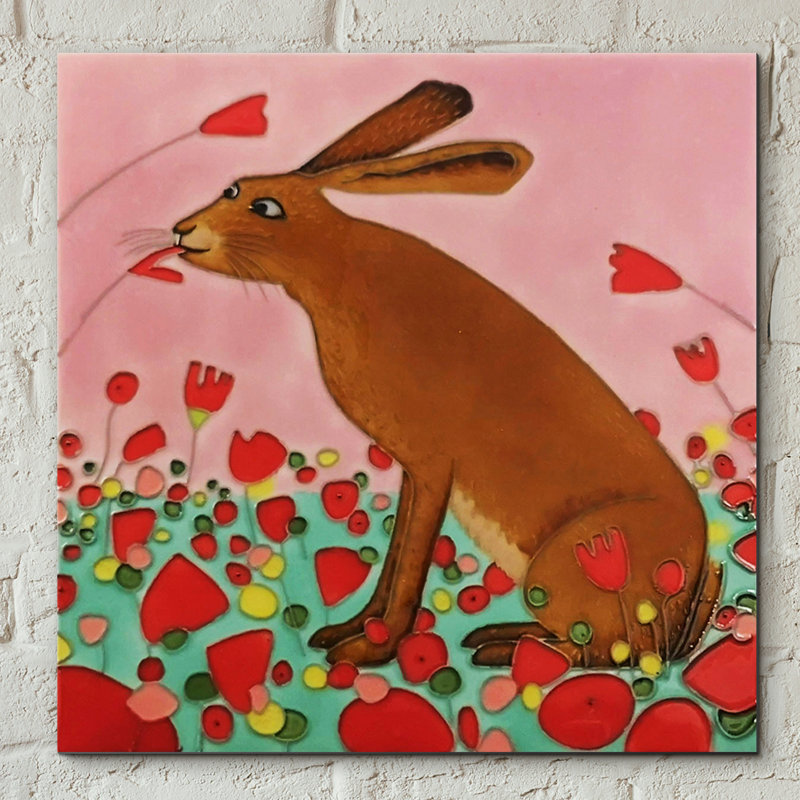 Handmade Animals Wall Decor on Ceramic / Porcelain