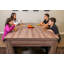 Hathaway Newport Stylish 7 Ft Multi Game Pool Table Combo with Dining Top and Ping Pong – Includes Benches for Home Storage and Accessories-52827219-35031374