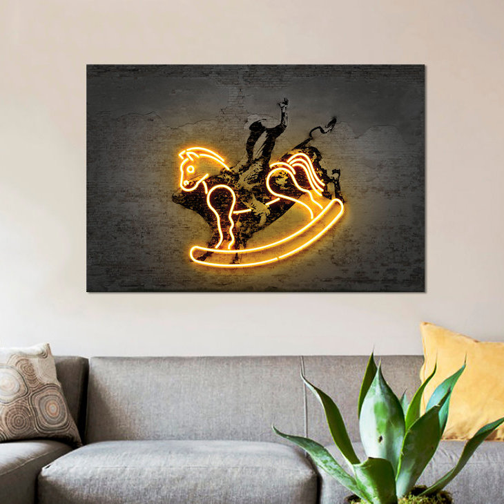 « rodeo », impression sur toile tendue, H 12 po x l 18 po x P 1,5 po