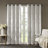 Bentley Ogee Knitted Jacquard Geometric Total Blackout Single Curtain Panel-1323470770-1323470798
