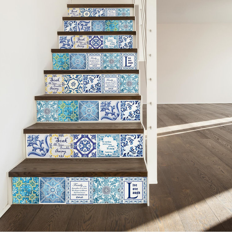 96.77cm W x 96.77cm L PVC Peel and Stick Mosaic Tile