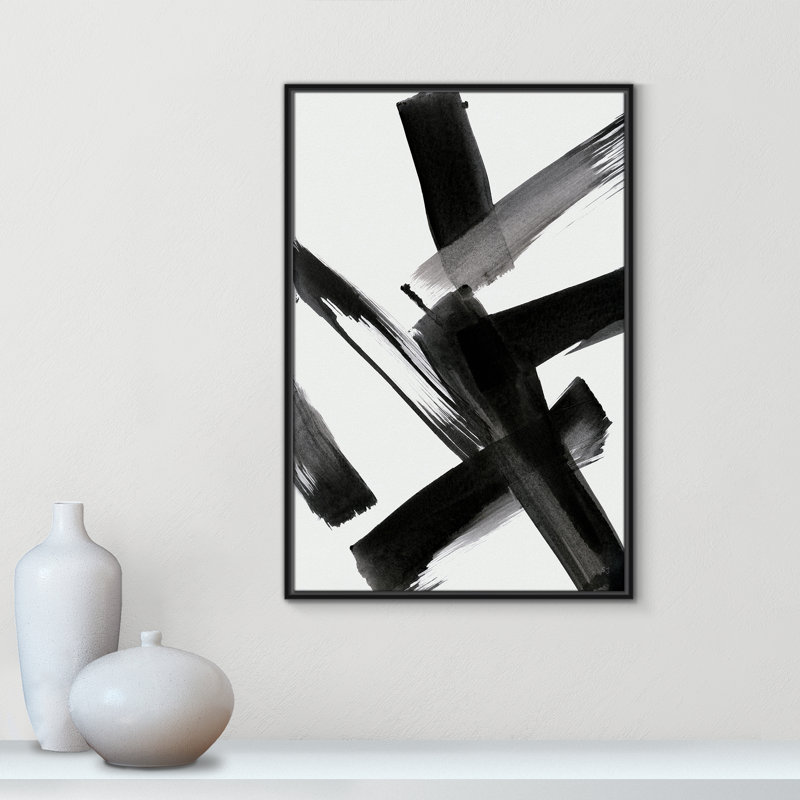 «Black Magic II» par Susan Jill, H 37,5 po x l 25,5 po x P 2 po, Noir