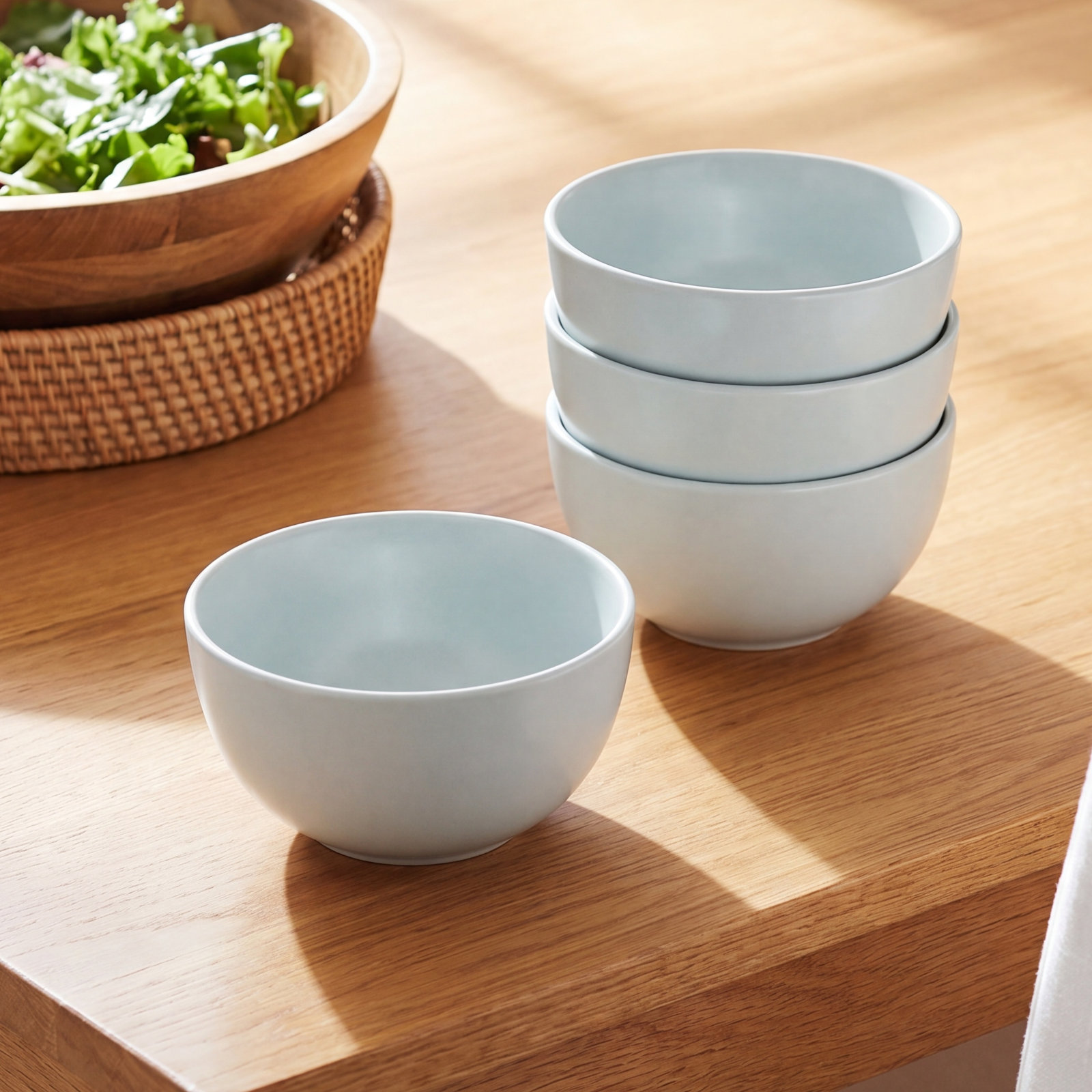 Coupe Stoneware Dessert Bowl, Blue