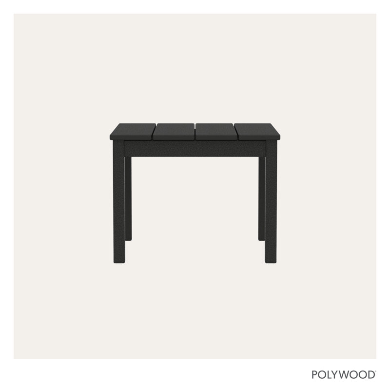 Newport Plastic Side Table, Black