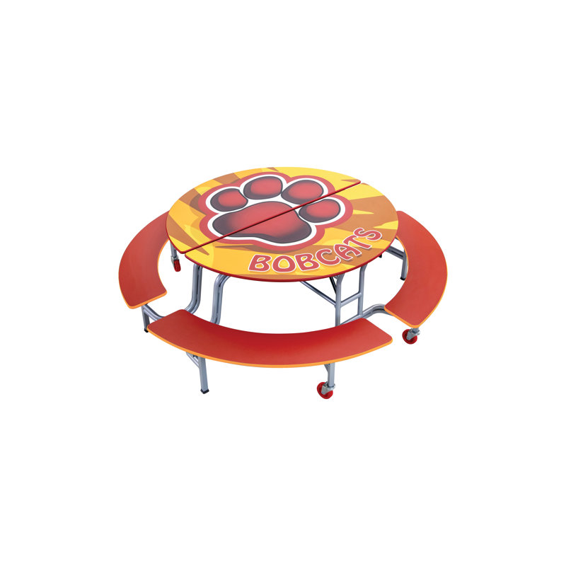 Banc mobile - rond - 4 bancs