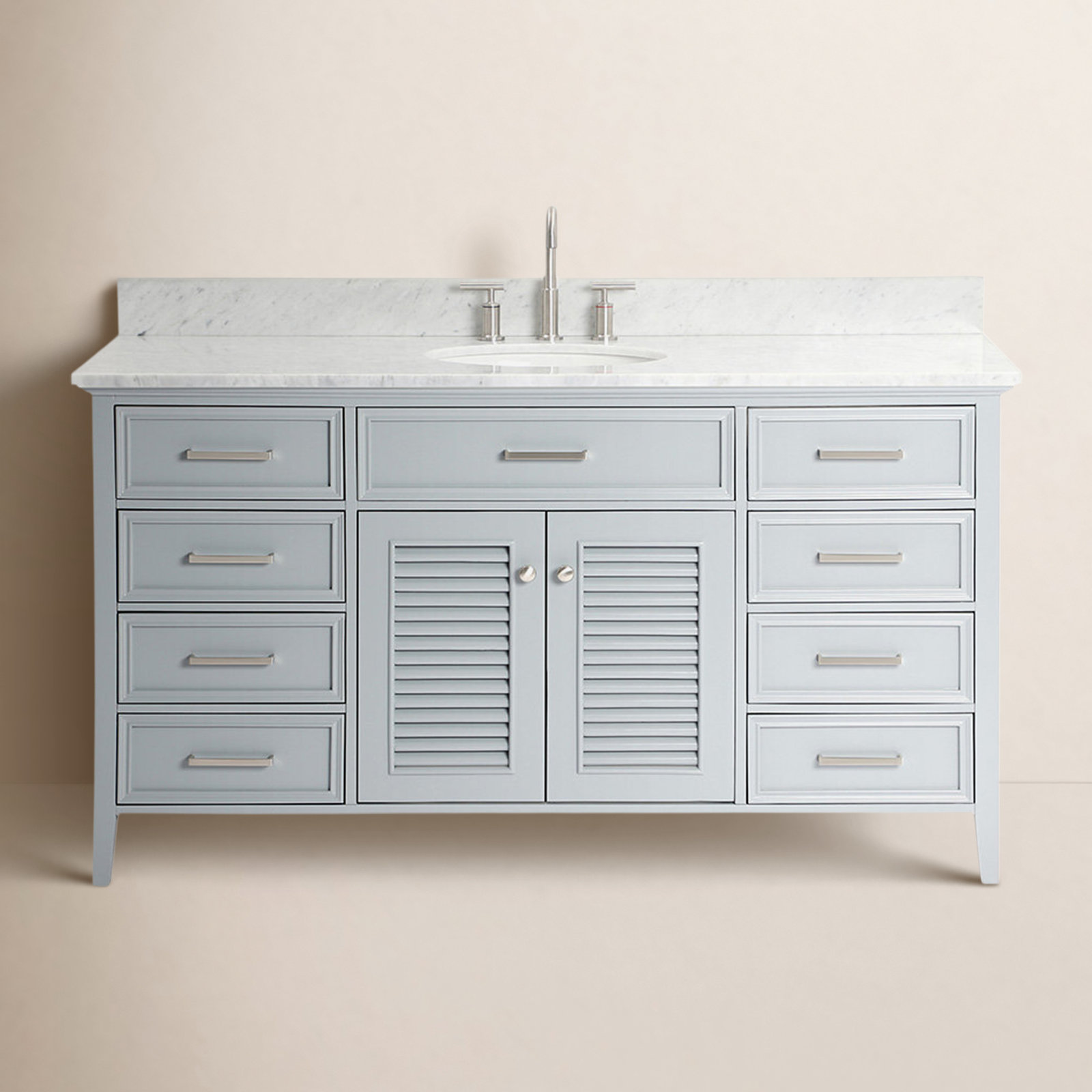 61'' Single Bathroom Vanity, Gray