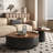 Italian minimalist round coffee table