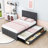 Upholstered Platform Bed with Trundle and 3 Drawers-1687341851-1687341850