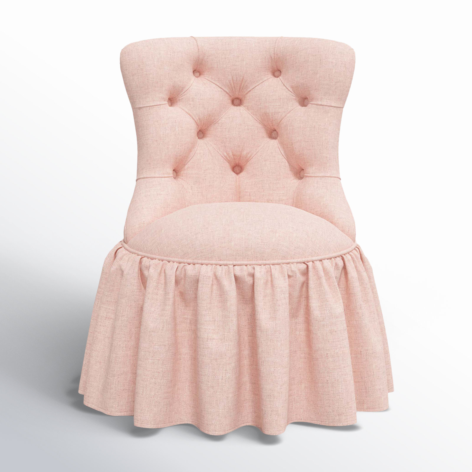 Minnie Side Chair, Zuma Rosequartz Textured Linen