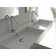 WS Bath Collections Unlimited 17.7'' White Ceramic Rectangular Bathroom Sink with Overflow
