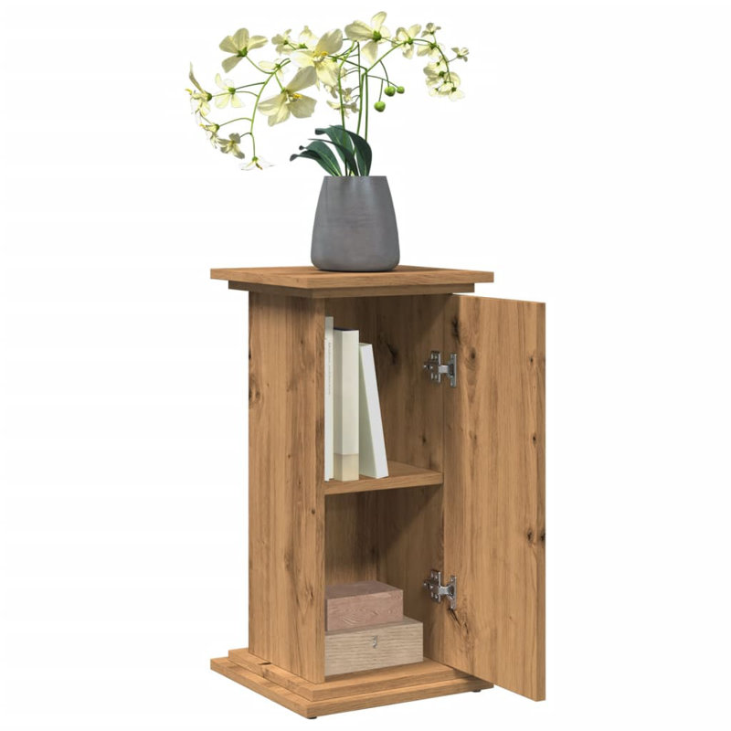 vidaXL Display Stand Engineered Wood Compact Display Stand, Artisan/oak