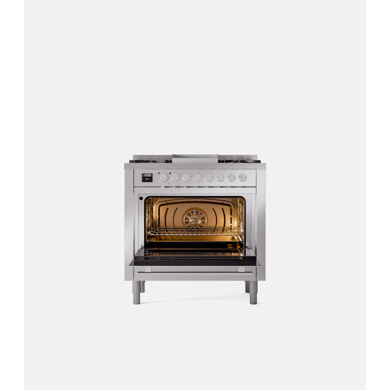 ILVE Professional Plus II 36 in Induction Range, Stainless Steel