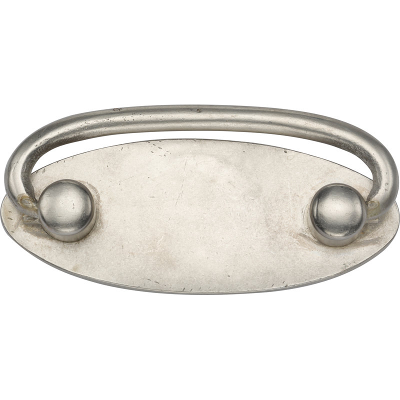 Goutte tombante sur plaque ovale, Bronze blanc