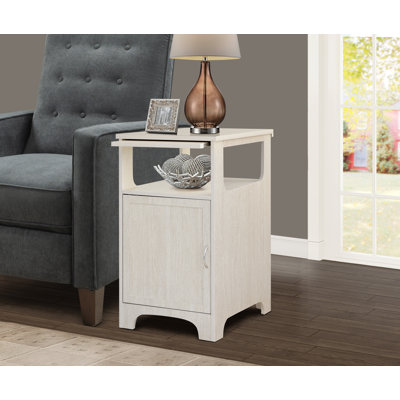 Table de bout rectangulaire avec rangement Lidya