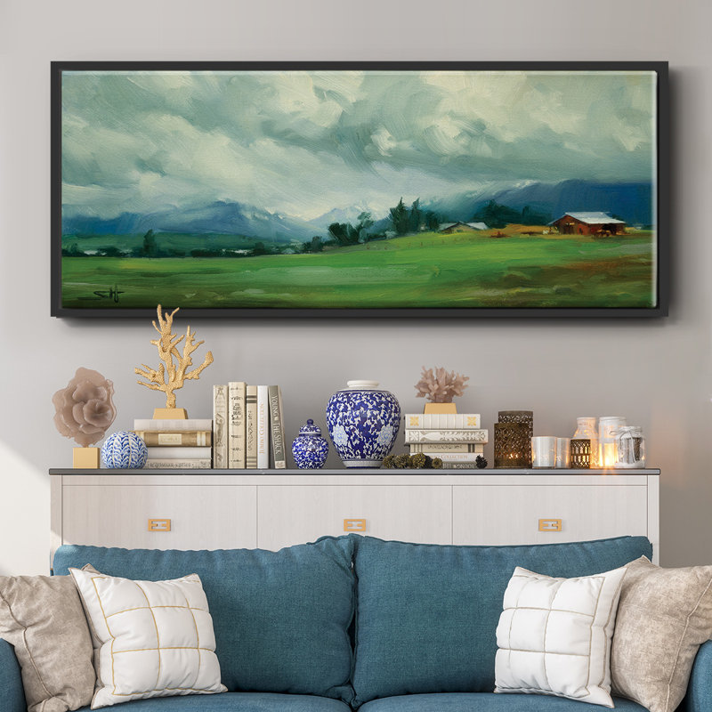 Wallowa Valley - toile encadrée, H 20 po x l 50 po
