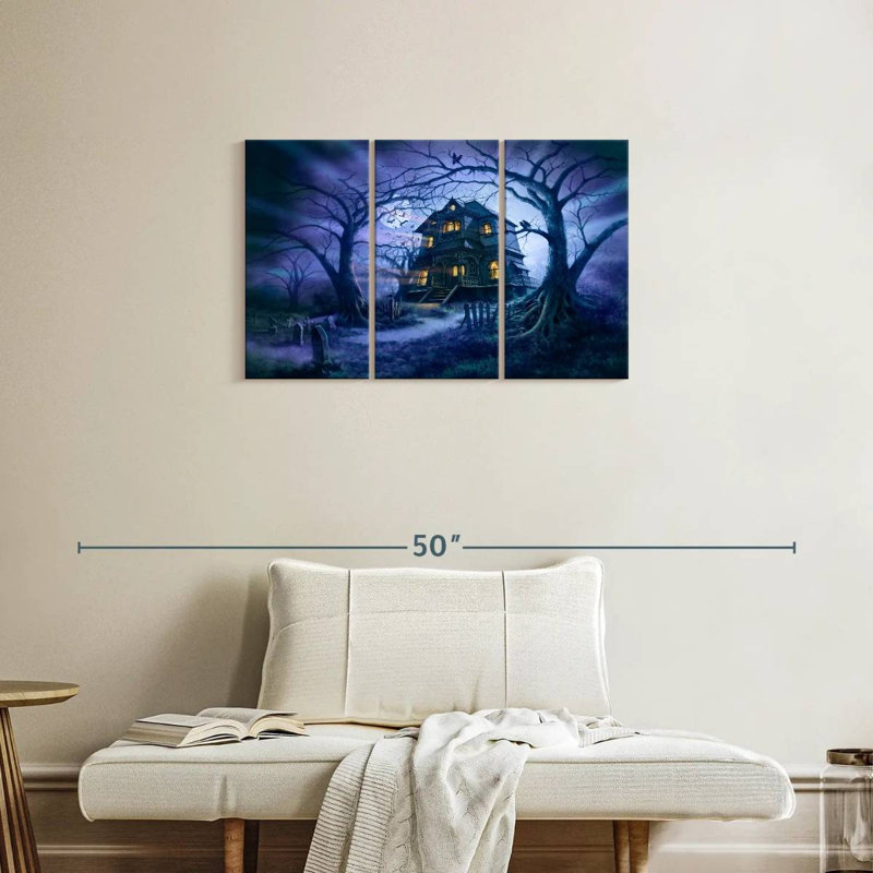 Kelan Haunted House II, 20" H x 33" W