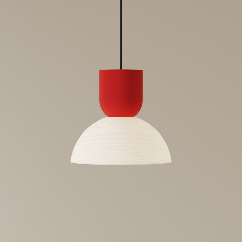 Buia Pendant Light, Poppy, White