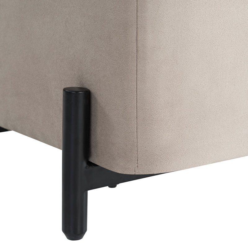 Delton 24" Flip-Tray Small Storage Ottoman, Taupe