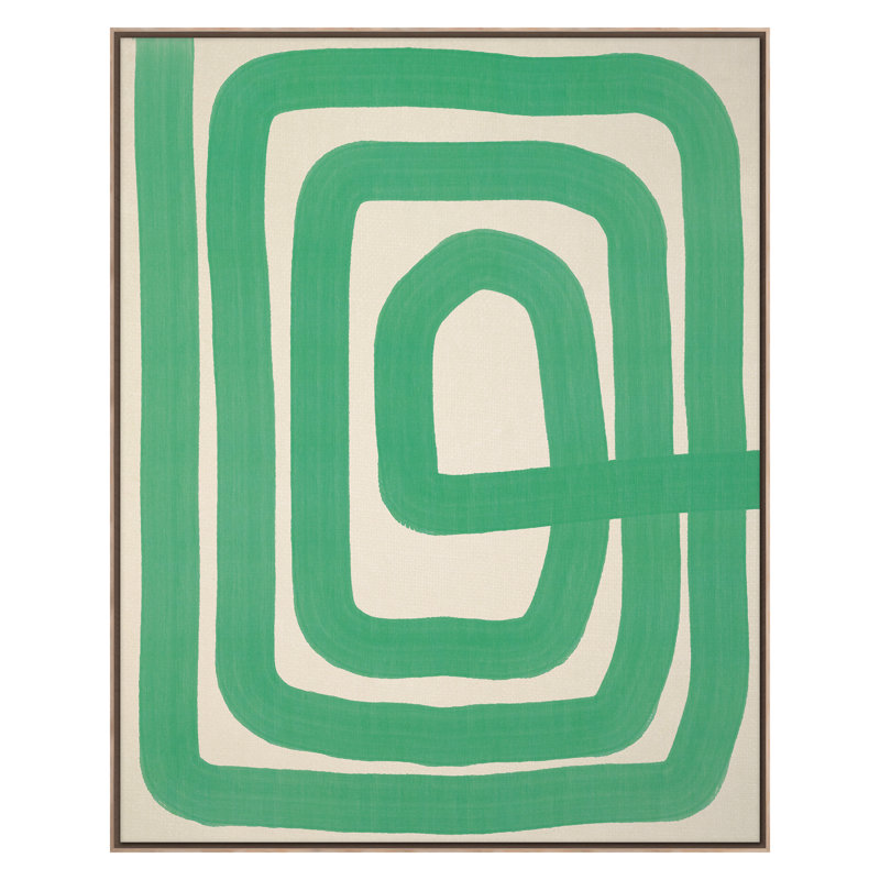 Green Lines Print by Bock, Alicia, Brown, 30" H x 24" W