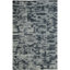 Wool Geometric Area Rug in Black/Light Gray