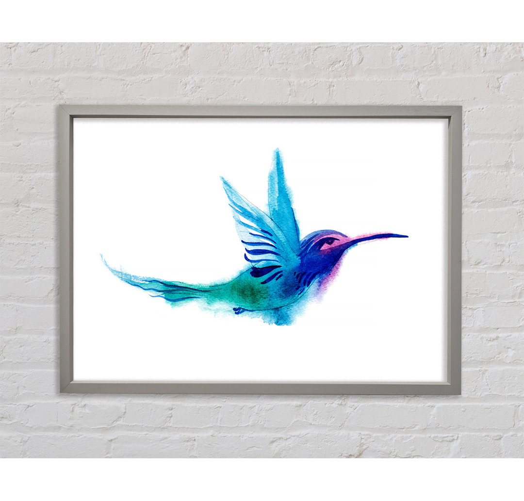 Arisha Eleganter Regenbogenvogel Gerahmter Druck Wandkunst